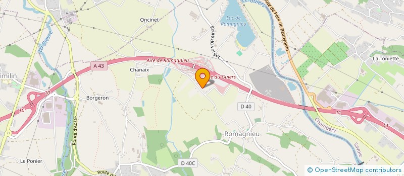 localisation de l'entreprise SERRURERIE FERRONNERIE GACHE S.F.G à ROMAGNIEU