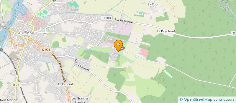 localisation de l'entreprise SERRURERIE GENERALE AUXONNAISE à TILLENAY