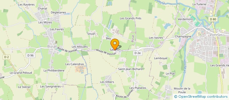 localisation de l'entreprise SERRURERIE GENERALE BRESSANE DE BATIMENT à BIZIAT