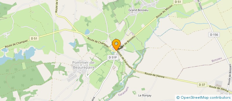 localisation de l'entreprise SERRURERIE GERIN  POMMIER-DE-BEAUREPAIRE