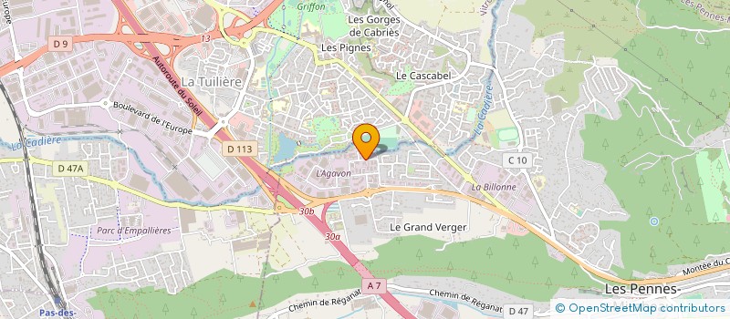 localisation de l'entreprise SERRURERIE GILBERT DE SAPIO à LES PENNES-MIRABEAU