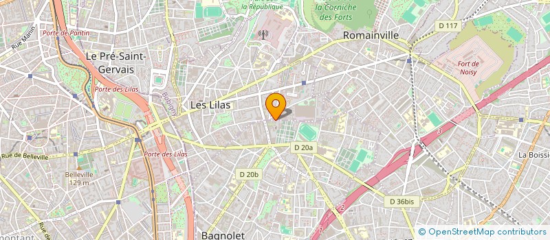 localisation de l'entreprise SERRURERIE INDUST RENOVATION MAINTENANCE à LES LILAS