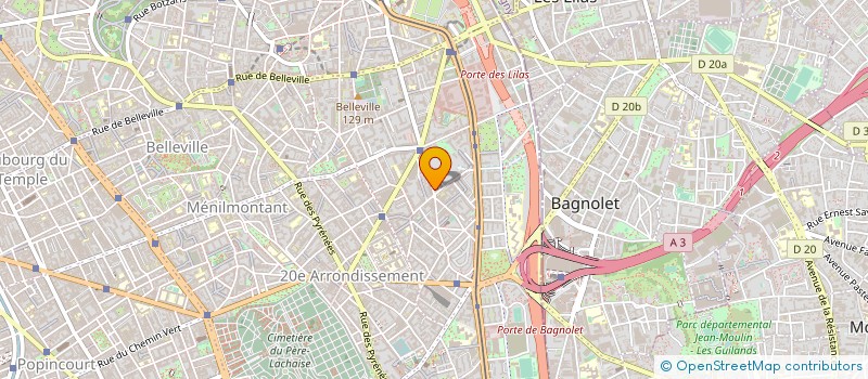 localisation de l'entreprise SERRURERIE ISOLAT  MENUISERIE ALUMINIUM  PARIS