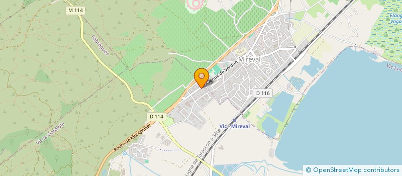 localisation de l'entreprise SERRURERIE JAUFFRET  VIC-LA-GARDIOLE