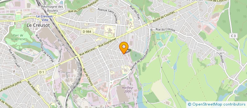 localisation de l'entreprise SERRURERIE LAMALLE à LE CREUSOT