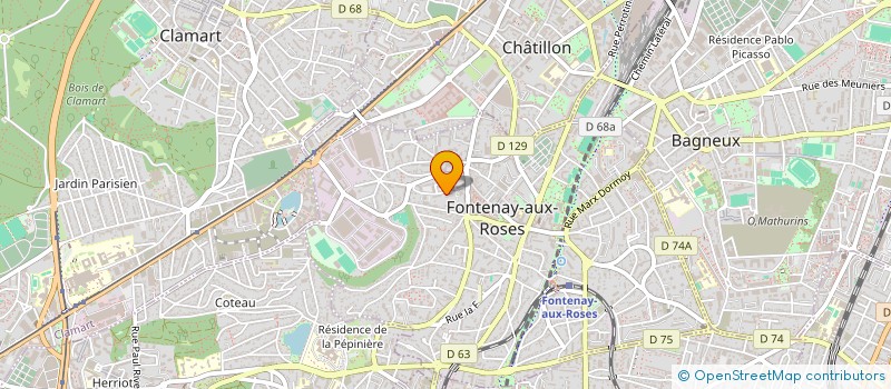 localisation de l'entreprise SERRURERIE LBR à FONTENAY-AUX-ROSES