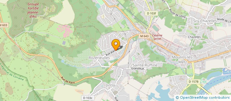 localisation de l'entreprise SERRURERIE LIMIDO à ROZERIEULLES