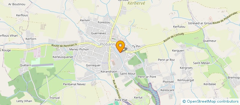 localisation de l'entreprise SERRURERIE LUCAS  PLOBANNALEC-LESCONIL