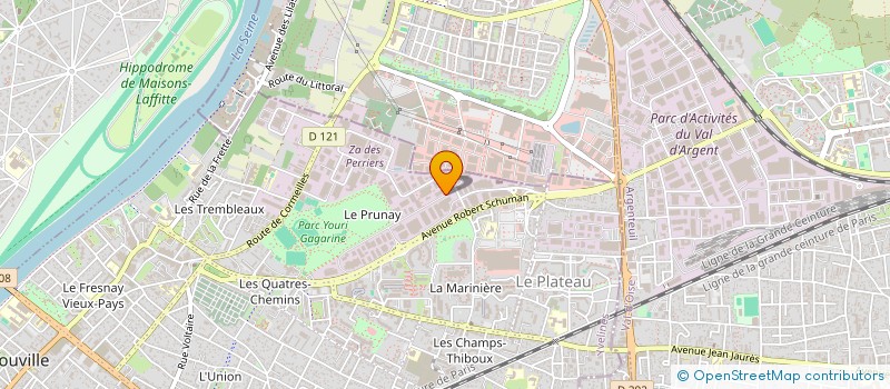 localisation de l'entreprise SERRURERIE MAINTENANCE MONTAGE CHOUQUET  SARTROUVILLE