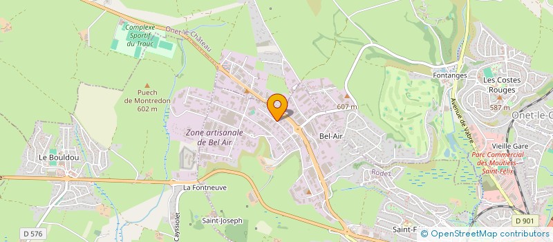 localisation de l'entreprise SERRURERIE MARTEL HENRI ET FILS à RODEZ