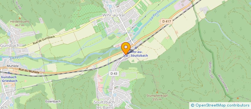 localisation de l'entreprise SERRURERIE METALLERIE  WIHR-AU-VAL