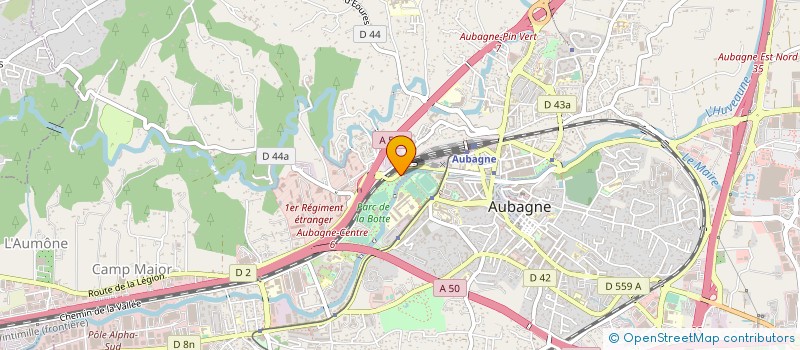 localisation de l'entreprise SERRURERIE METALLERIE  AUBAGNE