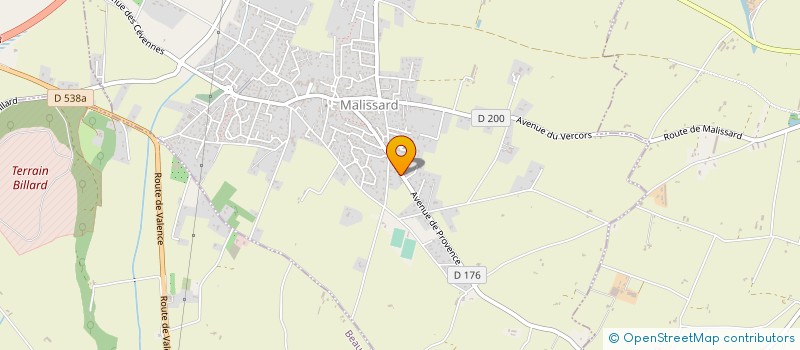 localisation de l'entreprise SERRURERIE METALLERIE ALEXANDRE NOIRET  MALISSARD