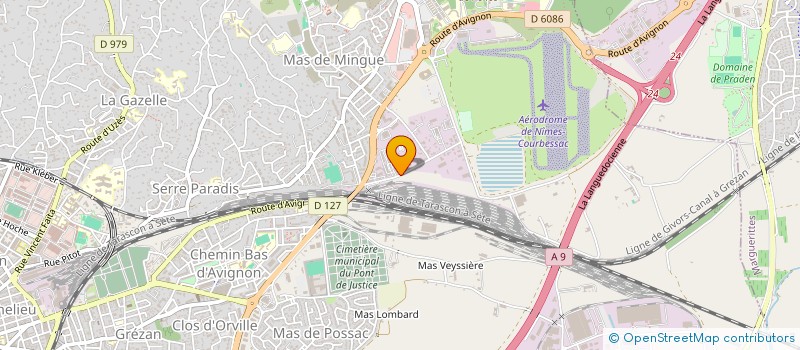 localisation de l'entreprise SERRURERIE METALLERIE BLANC  LABASTIDE-DE-VIRAC