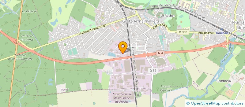 localisation de l'entreprise SERRURERIE METALLERIE INDUSTRIELLE à GRETZ ARMAINVILLIERS