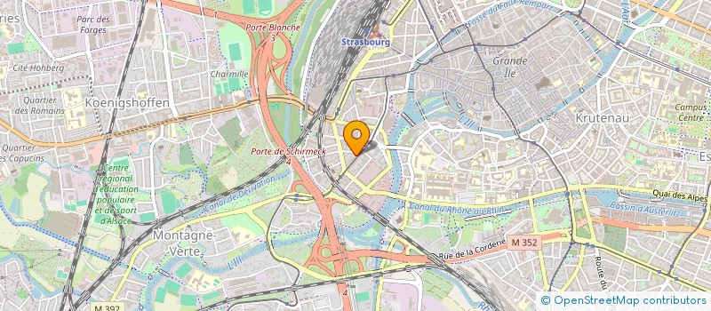 localisation de l'entreprise SERRURERIE METALLERIE SIMON à STRASBOURG