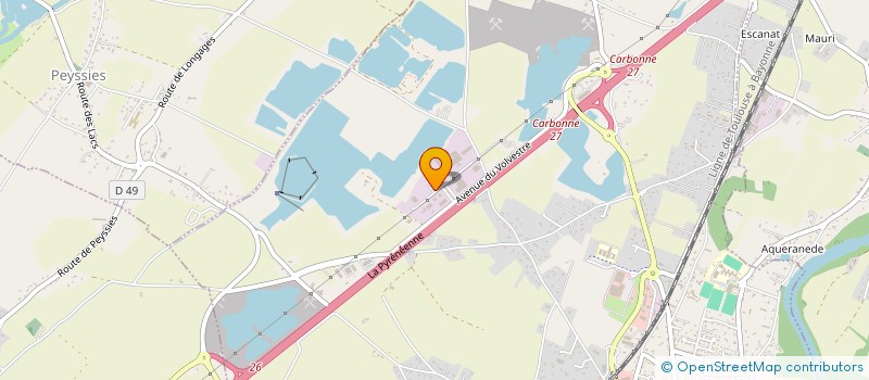 localisation de l'entreprise SERRURERIE METALLERIE STEFANI  CARBONNE