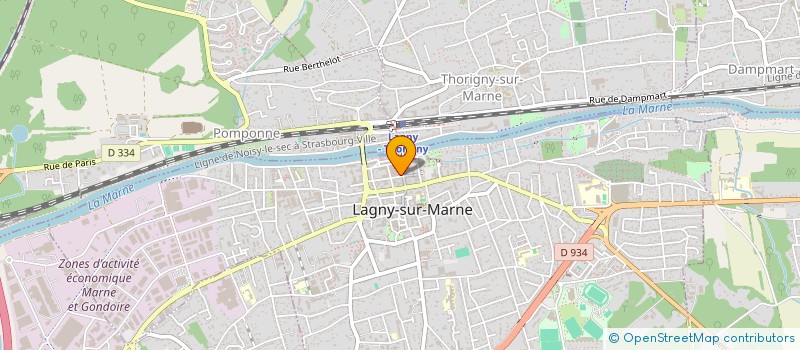 localisation de l'entreprise SERRURERIE MJ à LAGNY-SUR-MARNE