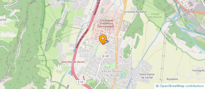 localisation de l'entreprise SERRURERIE MODERNE à VARCES-ALLIERES-ET-RISSET