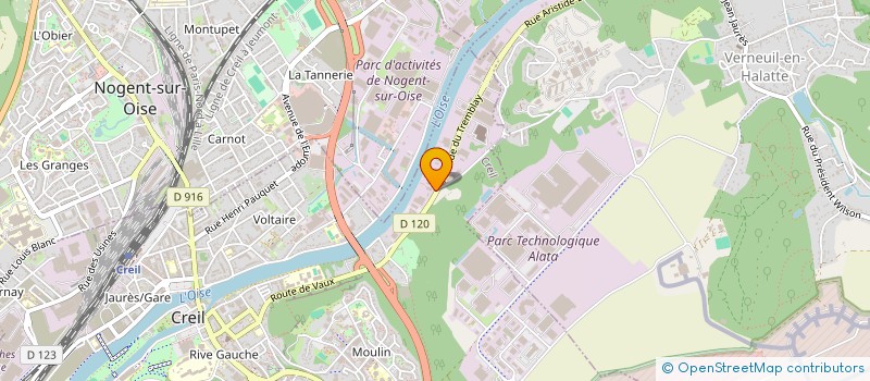 localisation de l'entreprise SERRURERIE MODERNE CREILLOISE à CREIL