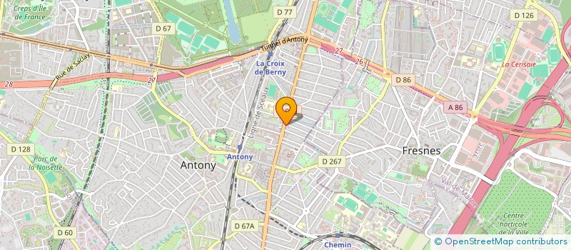 localisation de l'entreprise SERRURERIE MOINS CHERE à ANTONY