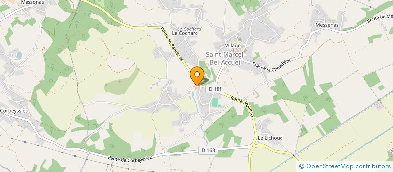 localisation de l'entreprise SERRURERIE MUNOZ à SAINT-MARCEL-BEL-ACCUEIL