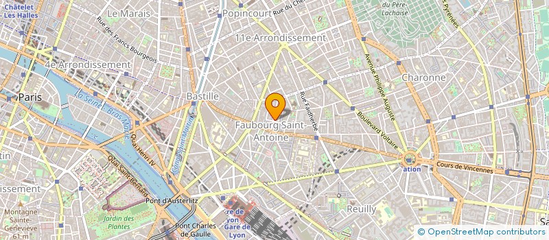 localisation de l'entreprise SERRURERIE SAINT ANTOINE à PARIS