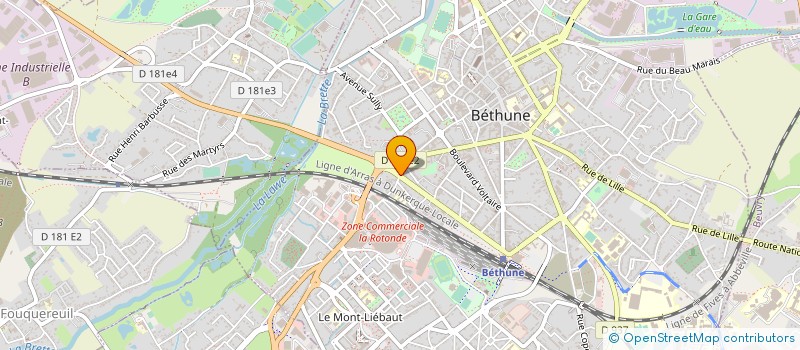 localisation de l'entreprise SERRURERIE SAINT PRY à BETHUNE