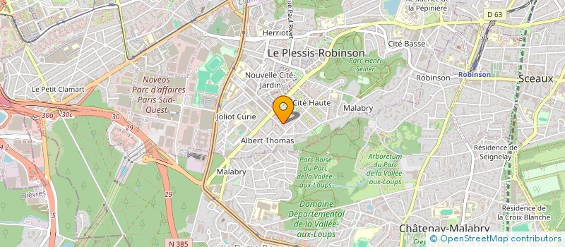 localisation de l'entreprise SERRURERIE SECURIS à LE PLESSIS-ROBINSON