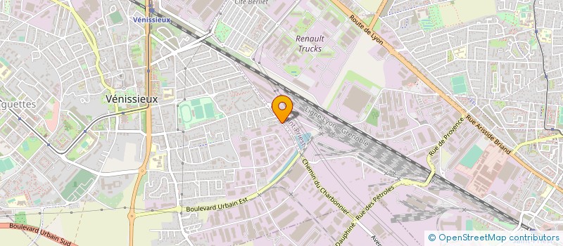 localisation de l'entreprise SERRURERIE SOBOUL à VENISSIEUX