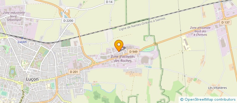 localisation de l'entreprise SERRURERIE SUD-VENDEE à LUCON
