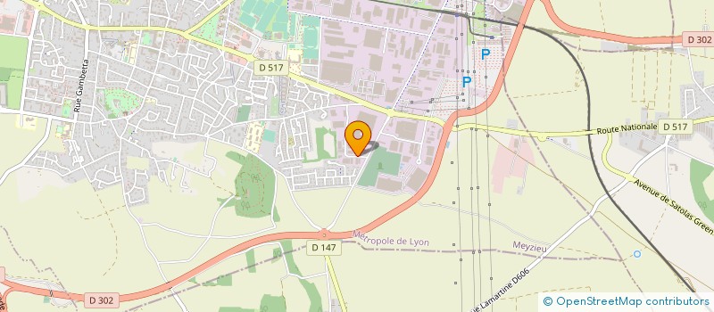 localisation de l'entreprise SERRURERIE TOLERIE MAJOLANE à MEYZIEU