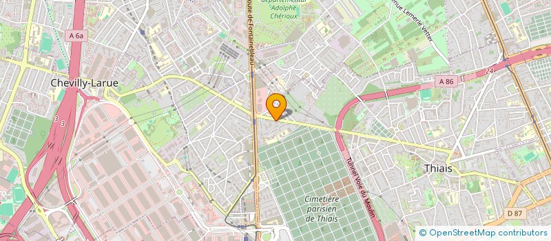 localisation de l'entreprise SERRURERIE VITRERIE DMS  THIAIS