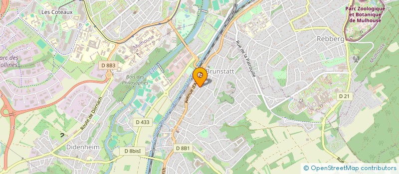 localisation de l'entreprise SERRURES ET COMPAGNIE  BRUNSTATT-DIDENHEIM