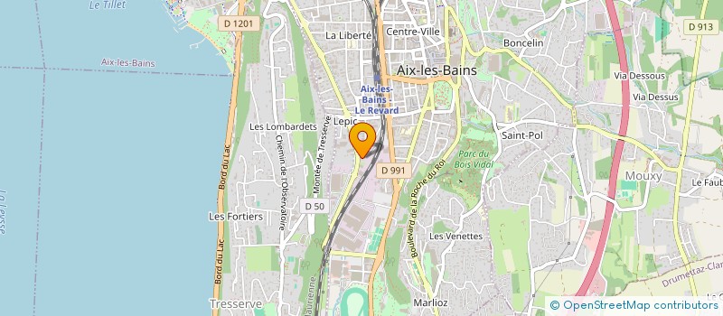 localisation de l'entreprise SERRURIER 2 SAVOIES à AIX-LES-BAINS