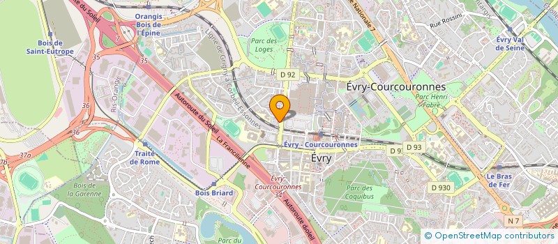 localisation de l'entreprise SERRURIER 91.COM à EVRY-COURCOURONNES