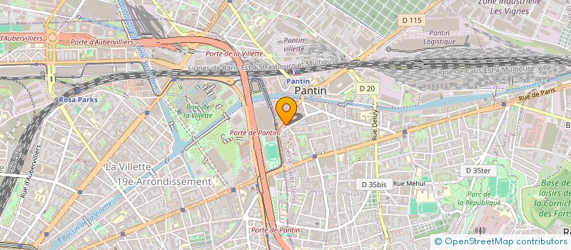 localisation de l'entreprise SERRURIER DEPANNE  PANTIN