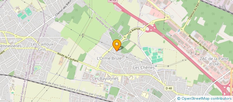 localisation de l'entreprise SERRURIER-DEPANNEUR-DE-FRANCE  HERBLAY-SUR-SEINE