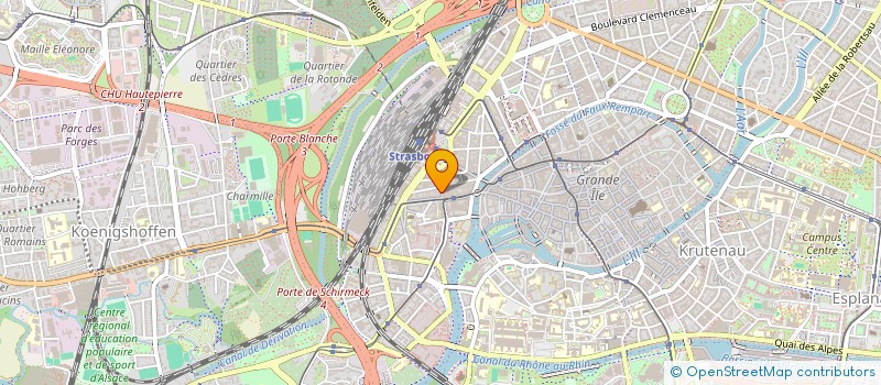 localisation de l'entreprise SERRURIER LUX à STRASBOURG