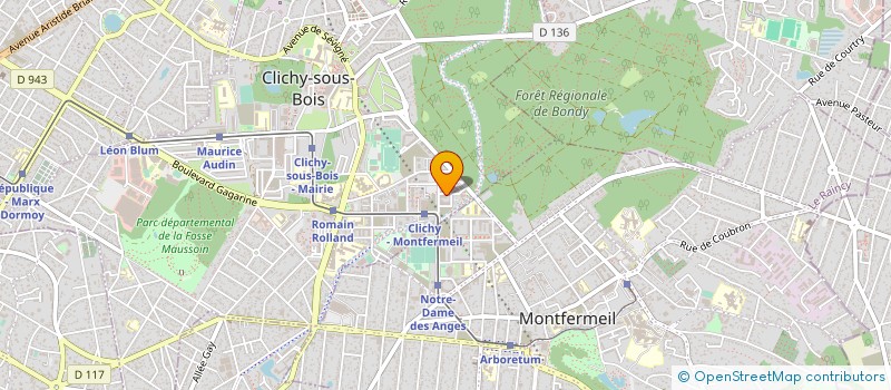 localisation de l'entreprise SERRURIER METALLIER AUTOMATISME SMA à CLICHY SOUS BOIS