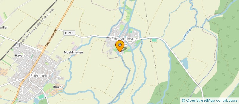 localisation de l'entreprise SERRURIER SEBASTIEN  EBERSMUNSTER