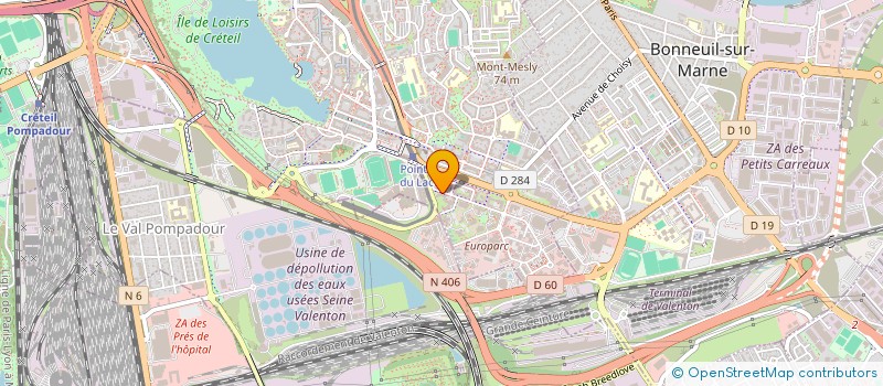 localisation de l'entreprise SERRURIER VITRIER M à CRETEIL