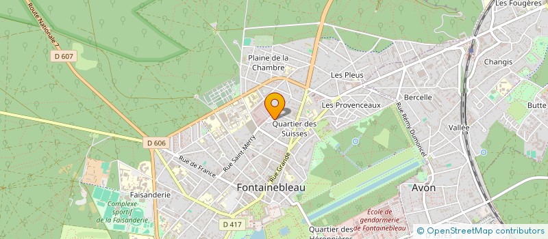 localisation de l'entreprise SERSAMHUSAL  FONTAINEBLEAU