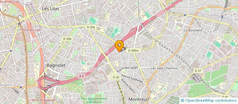 localisation de l'entreprise SERSAT FRERE à MONTREUIL