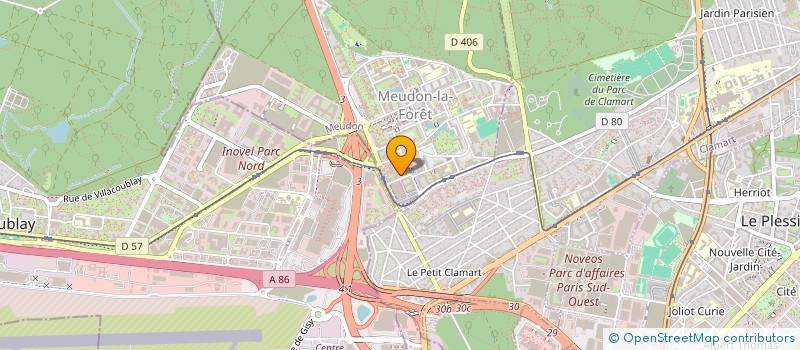 localisation de l'entreprise SERSTHI X  MEUDON