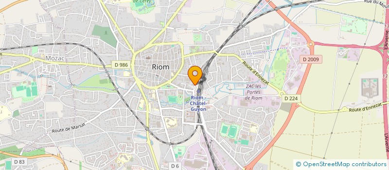 localisation de l'entreprise SERT  RIOM