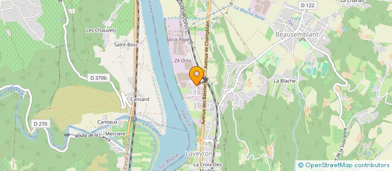 localisation de l'entreprise SERTECH à LAVEYRON