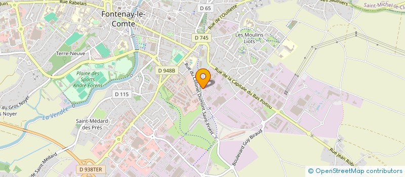 localisation de l'entreprise SERTECH BETON  FONTENAY-LE-COMTE