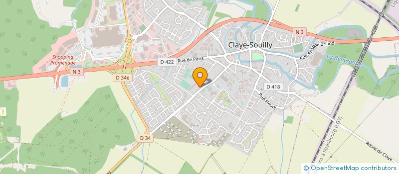 localisation de l'entreprise SERTHEL à CLAYE-SOUILLY