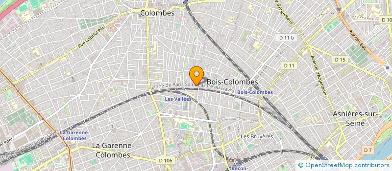 localisation de l'entreprise SERTI SOCIETE D'ETUDES ET DE REALISATION DE TRAVAUX IMMOBILIERS à COLOMBES